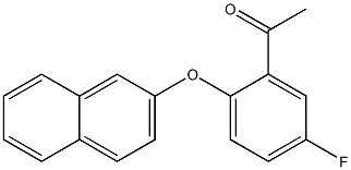 1-[5-fluoro-2-(naphthalen-2-yloxy)phenyl]ethan-1-one Struktur