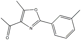 1-[5-methyl-2-(3-methylphenyl)-1,3-oxazol-4-yl]ethan-1-one Struktur