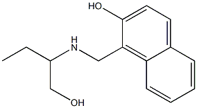 1-{[(1-hydroxybutan-2-yl)amino]methyl}naphthalen-2-ol Struktur