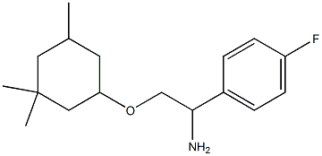 1-{1-amino-2-[(3,3,5-trimethylcyclohexyl)oxy]ethyl}-4-fluorobenzene Struktur