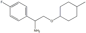 1-{1-amino-2-[(4-methylcyclohexyl)oxy]ethyl}-4-fluorobenzene Struktur