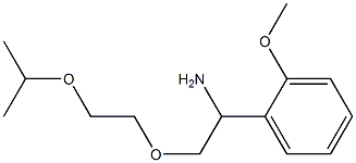 1-{1-amino-2-[2-(propan-2-yloxy)ethoxy]ethyl}-2-methoxybenzene Struktur