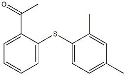 1-{2-[(2,4-dimethylphenyl)sulfanyl]phenyl}ethan-1-one Struktur