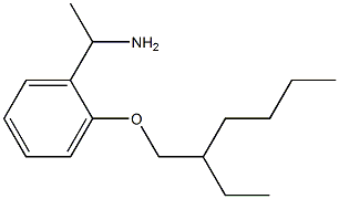 1-{2-[(2-ethylhexyl)oxy]phenyl}ethan-1-amine Struktur