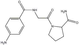 1-{2-[(4-aminophenyl)formamido]acetyl}pyrrolidine-2-carboxamide Struktur