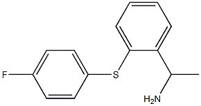 1-{2-[(4-fluorophenyl)sulfanyl]phenyl}ethan-1-amine Struktur