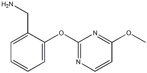 1-{2-[(4-methoxypyrimidin-2-yl)oxy]phenyl}methanamine Struktur