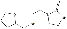 1-{2-[(oxolan-2-ylmethyl)amino]ethyl}imidazolidin-2-one Struktur