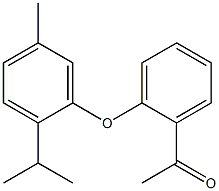 1-{2-[5-methyl-2-(propan-2-yl)phenoxy]phenyl}ethan-1-one Struktur