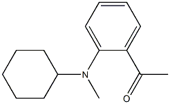 1-{2-[cyclohexyl(methyl)amino]phenyl}ethan-1-one Struktur