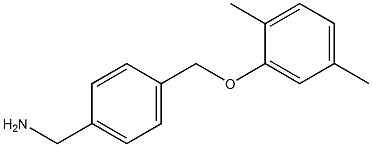 1-{4-[(2,5-dimethylphenoxy)methyl]phenyl}methanamine Struktur