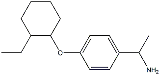 1-{4-[(2-ethylcyclohexyl)oxy]phenyl}ethan-1-amine Struktur