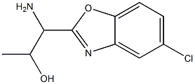 1-amino-1-(5-chloro-1,3-benzoxazol-2-yl)propan-2-ol Struktur