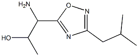 1-amino-1-[3-(2-methylpropyl)-1,2,4-oxadiazol-5-yl]propan-2-ol Struktur