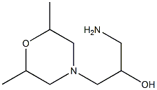 1-amino-3-(2,6-dimethylmorpholin-4-yl)propan-2-ol Struktur