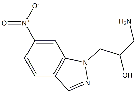 1-amino-3-(6-nitro-1H-indazol-1-yl)propan-2-ol Struktur