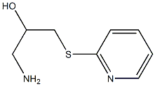 1-amino-3-(pyridin-2-ylsulfanyl)propan-2-ol Struktur