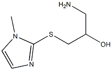 1-amino-3-[(1-methyl-1H-imidazol-2-yl)sulfanyl]propan-2-ol Struktur