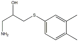 1-amino-3-[(3,4-dimethylphenyl)sulfanyl]propan-2-ol Struktur