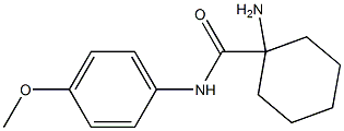 1-amino-N-(4-methoxyphenyl)cyclohexanecarboxamide Struktur