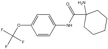 1-amino-N-[4-(trifluoromethoxy)phenyl]cyclohexane-1-carboxamide Struktur