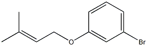 1-bromo-3-[(3-methylbut-2-en-1-yl)oxy]benzene Struktur