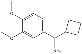 1-cyclobutyl-1-(3,4-dimethoxyphenyl)methanamine Struktur