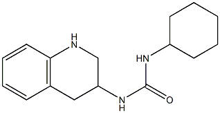 1-cyclohexyl-3-1,2,3,4-tetrahydroquinolin-3-ylurea Struktur