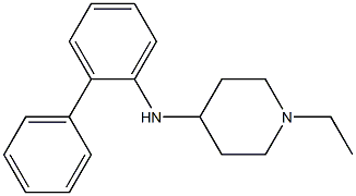 1-ethyl-N-(2-phenylphenyl)piperidin-4-amine Struktur