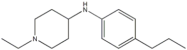 1-ethyl-N-(4-propylphenyl)piperidin-4-amine Struktur