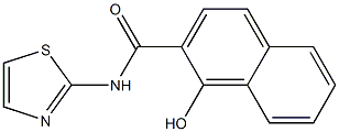 1-hydroxy-N-(1,3-thiazol-2-yl)naphthalene-2-carboxamide Struktur