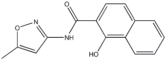 1-hydroxy-N-(5-methyl-1,2-oxazol-3-yl)naphthalene-2-carboxamide Struktur