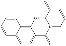 1-hydroxy-N,N-bis(prop-2-en-1-yl)naphthalene-2-carboxamide Struktur