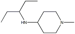 1-methyl-N-(pentan-3-yl)piperidin-4-amine Struktur