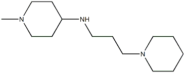 1-methyl-N-[3-(piperidin-1-yl)propyl]piperidin-4-amine Struktur