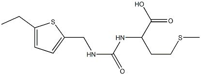 2-({[(5-ethylthiophen-2-yl)methyl]carbamoyl}amino)-4-(methylsulfanyl)butanoic acid Struktur