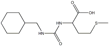 2-({[(cyclohexylmethyl)amino]carbonyl}amino)-4-(methylthio)butanoic acid Struktur