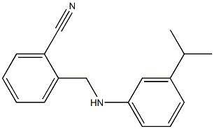 2-({[3-(propan-2-yl)phenyl]amino}methyl)benzonitrile Struktur