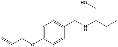 2-({[4-(prop-2-en-1-yloxy)phenyl]methyl}amino)butan-1-ol Struktur