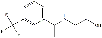 2-({1-[3-(trifluoromethyl)phenyl]ethyl}amino)ethan-1-ol Struktur