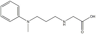 2-({3-[methyl(phenyl)amino]propyl}amino)acetic acid Struktur