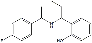 2-(1-{[1-(4-fluorophenyl)ethyl]amino}propyl)phenol Struktur