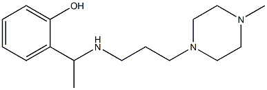 2-(1-{[3-(4-methylpiperazin-1-yl)propyl]amino}ethyl)phenol Struktur