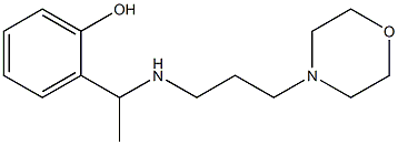 2-(1-{[3-(morpholin-4-yl)propyl]amino}ethyl)phenol Struktur