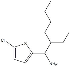 2-(1-amino-2-ethylhexyl)-5-chlorothiophene Struktur