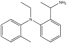 2-(1-aminoethyl)-N-ethyl-N-(2-methylphenyl)aniline Struktur