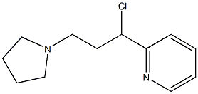 2-(1-chloro-3-pyrrolidin-1-ylpropyl)pyridine Struktur