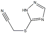 2-(1H-1,2,4-triazol-5-ylsulfanyl)acetonitrile Struktur