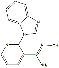 2-(1H-benzimidazol-1-yl)-N'-hydroxypyridine-3-carboximidamide Struktur