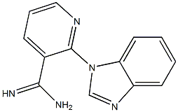 2-(1H-benzimidazol-1-yl)pyridine-3-carboximidamide Struktur